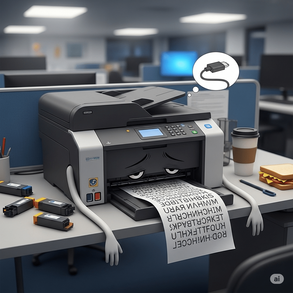 semnele unei imprimante obosite