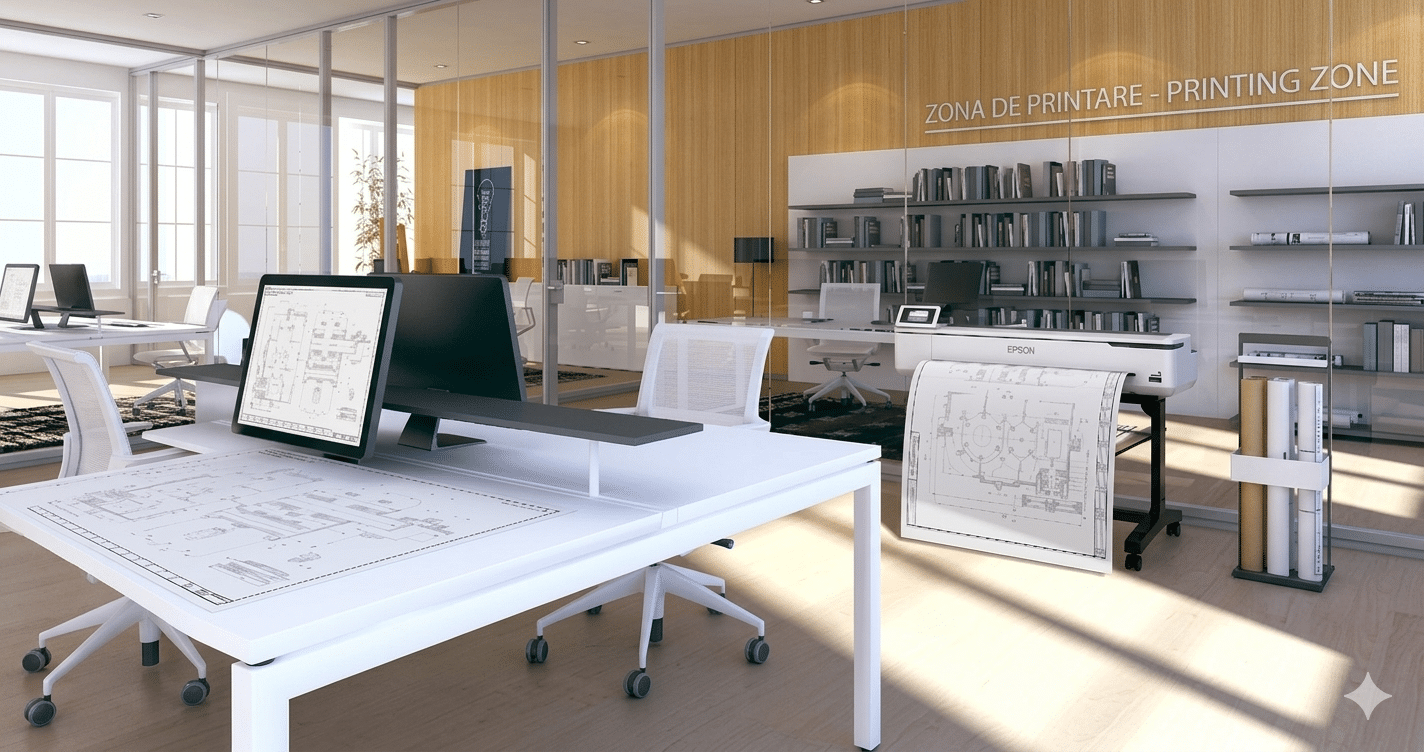 Cum organizezi zona de printare într-un birou open-space